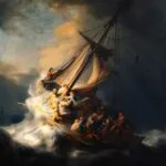 Христос во время шторма на море Галилейском